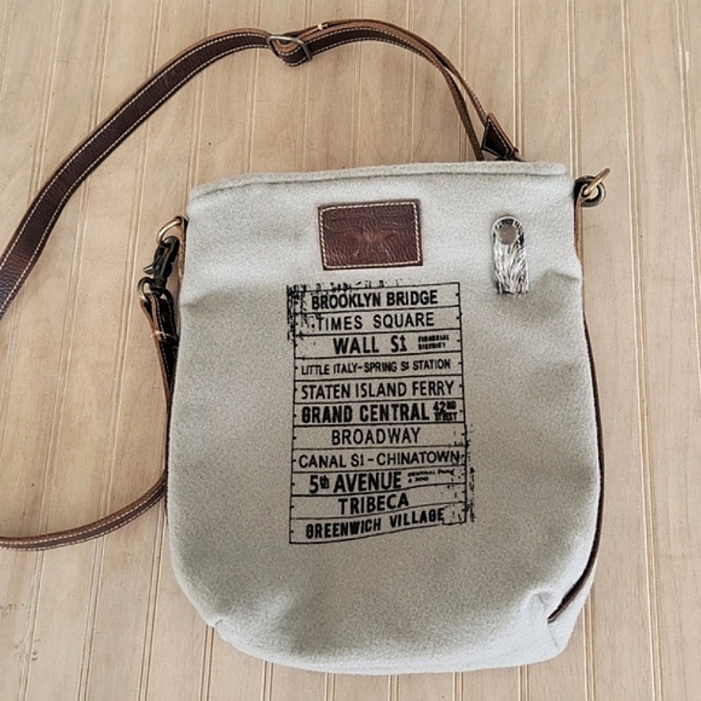 Southernly Obsessed Boutique Felt Leather Distressed Western Crossbody Bag